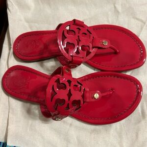 Red Tory Burch Millers Size 7 EUC